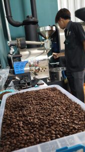 Quality control of roasted coffee beans